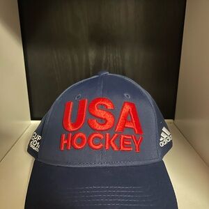 USA Hockey Adidas World Cup Of Hockey 2016 Flex Fit Hat Size S/M